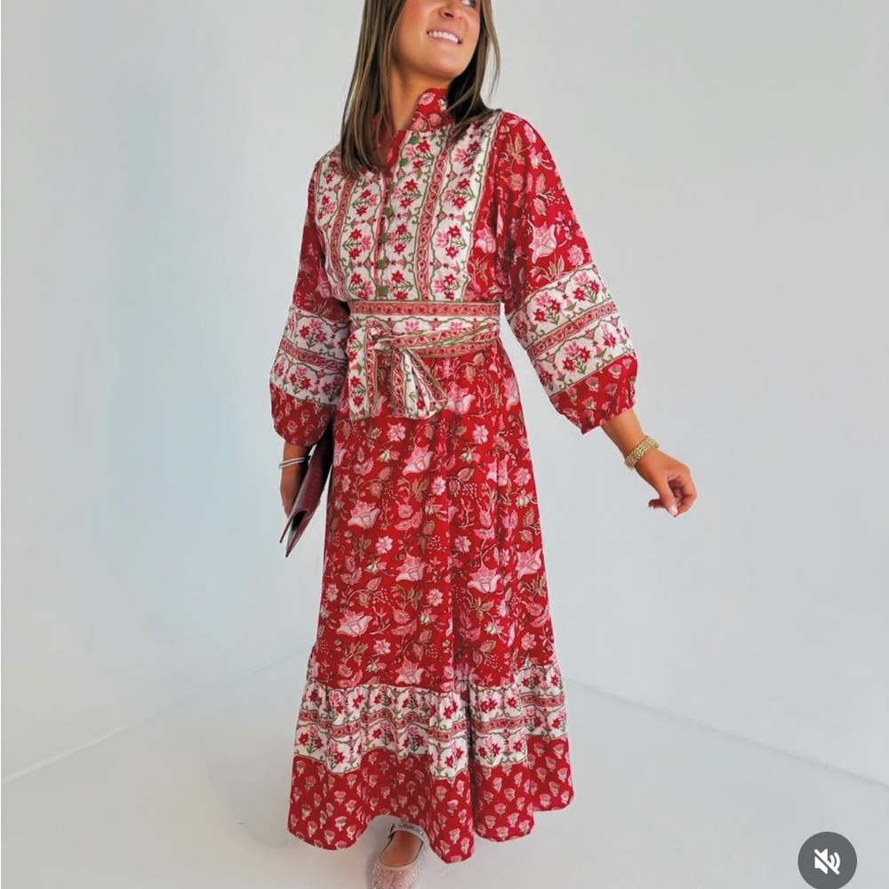 Fox and Hen Floral Maxi Dress